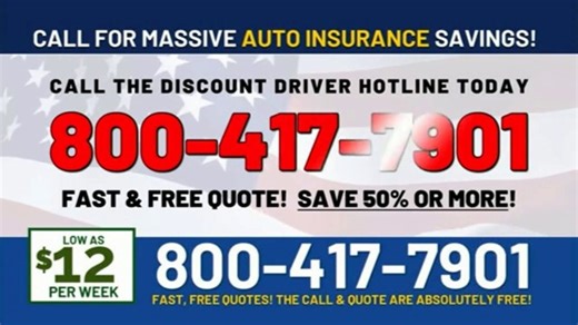 The Driver Discount Helpline TV Spot, 'Attention Drivers: Save Some Serious Cash'