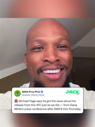 🚨 Michael Page says he got the news about his release from the UFC just as we did — from Dana White’s press conference after DWCS this Thursday. 👀#ufc #mma #michaelpage #danawhite