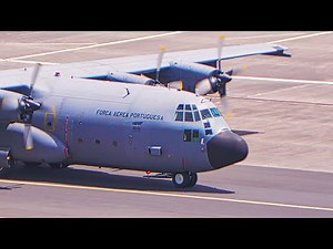 C-130H HERCULES STARTUP TAXI and TAKEOFF At Madeira Airport