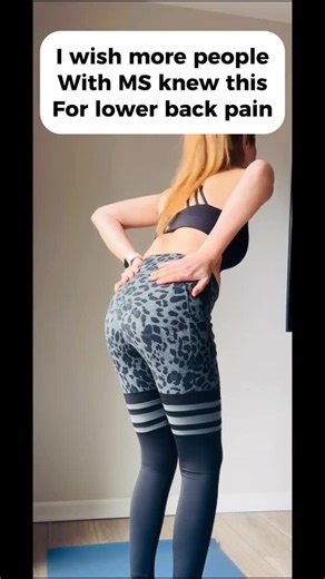 Sanam I MS Movement + Fatigue Coach on Instagram: "🚨Lower back pain with MS isn’t always coming from the back. Sometimes it’s tight hips quietly doing too much work. This gentle movement helps: • release hip tension • reduce pressure on the lower back • calm stiffness without forcing or stretching • feel more ease on low-energy days Slow. Gentle. MS-friendly. ⚠️ If you have knee pain, a hip replacement, or severe spasticity, keep the movement very small or skip it. 👉 Comment BACK if you want m