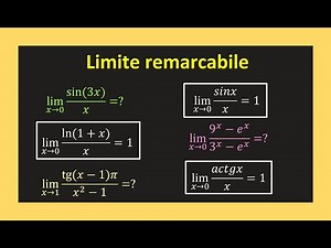 Limite remarcabile rezolvate clasa 11 cu ln sin caz 0 pe 0 infinit Exercitii(Invata Matematica Usor)