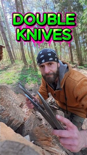 DOUBLE KNIVES #knifethrowing #martialarts #skills #shorts