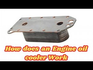 How does an engine oil cooler work?