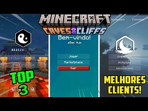 🔥TOP 3 MELHORES CLIENTS PARA MINECRAFT PE 1.17 !! (BEST CLIENTS FOR MCPE 1.17)