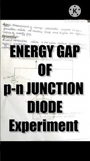 Energy Gap of PN Diode |Physics Lab Experiment | BSc/MSc Practical #physics