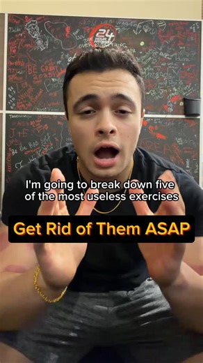 The 5 Most Useless Exercises People Still Do 1️⃣ Barbell Upright Row ❌ Jams your shoulders into a risky position ✅ Cable upright rows give you smoother tension better control 2️⃣ Barbell Front Raises ❌ Completely redundant ❌ Your front delts already get smashed from benching, dips, push-ups, and pressing 3️⃣ Standing Military Press ❌ You’re limited by balance before strength 📉 Less load, less progression, less growth compared to supported pressing 4️⃣ Dumbbell Side Bends ❌ Great way to build a