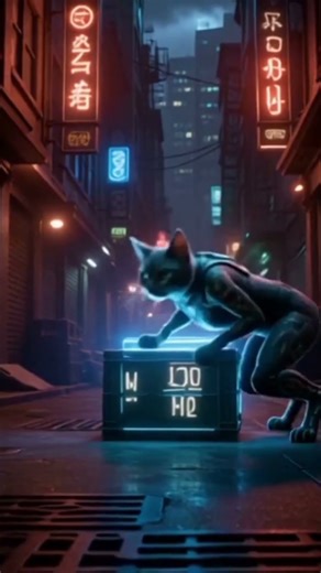 Aliens attack a city #viral #cartoon #cat