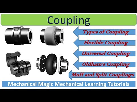 COUPLING | TYPES OF COUPLINGS | FLANGE AND OLDHAM'S COUPLING | MUFF COUPLING