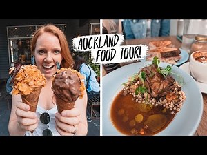 Auckland Food Tour - Trying DELICIOUS New Zealand FOODS! 🇳🇿- Lamb, Hokey Pokey and Hangi 😍