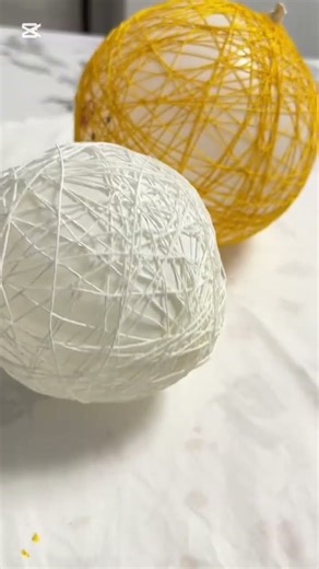 DIY cute thread ball decoration ☺️