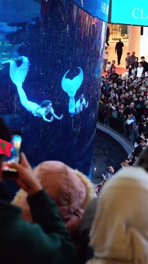 thank you for having us @Morocco Mall 🧜🏼‍♀️ me and Gabriel le triton will be back next week-end once again ! save the date to meet us (17 & 18). it’s been a pleasure performing for you all ! Dima 🇲🇦 ! #clairelasirene #moroccomall #mermaid #can2026 #maroc