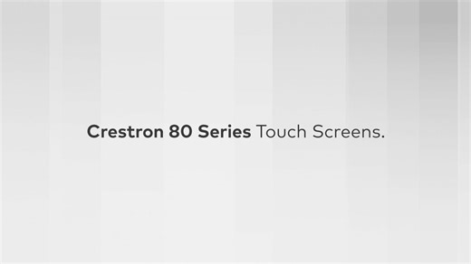 Crestron 80 Series Touch Screens: Scheduling