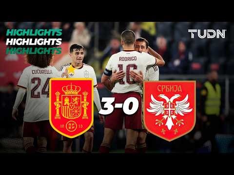 HIGHLIGHTS - España vs Serbia | Partido de preparación al Mundial 2026 | TUDN