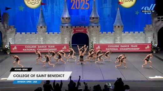 College of Saint Benedict [2025 Open - Jazz Semis] 2025 UCA & UDA College Cheerleading & Dance Team National Championship