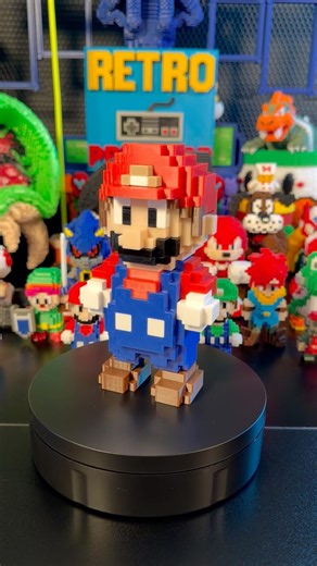 Supersized Mario! 3D Voxel Model #mario #supermario #3dprinting #satisfying #asmr