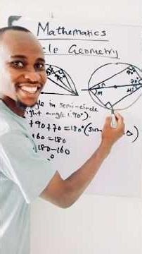 Worked Example: The angle in a semi circle is right angle.