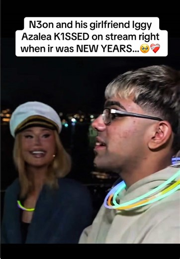 N3on and his girlfriend Iggy Azalea K1SSED on stream right when ir was NEW YEARS…🥹❤️‍🩹#ishowspeed #fyp #n3on #iggyazalea