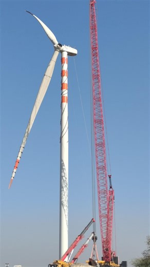 Wind turbine installation | Wind Turbine | Wind Mill #windturbine #windmill #shorts #installation