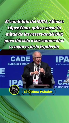 Alfonso López Chau y sus propuestas económicas