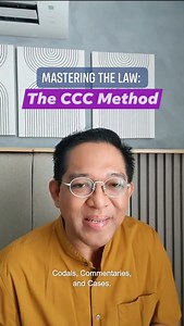 79K views · 1.7K reactions | Master the law with the CCC Method! Start strong, understand the law deeper, and apply it with confidence. #LawSchoolTips #StudySmart #CCCMethod #DeanRalph #attyralph #LawGuru | Dean Ralph Sarmiento | Facebook