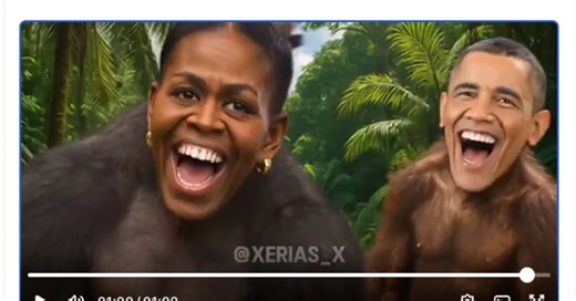 Trump condemns racist video showing Obamas as apes after removing it, but says he won't apologize