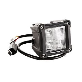 Rugged Ridge LED Cube Light 3" White High/Amber Low Beam