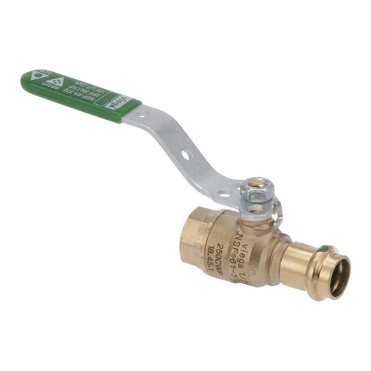 Reviews for Viega ProPress 1/2 in. Press x FPT Zero-Lead Bronze Ball Valve with Lockable Metal Handle | Pg 1 - The Home Depot
