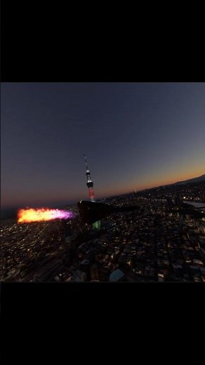 東京をアフターバーナー全開で飛ぶmig25&F111 #戦闘機 #msfs2020