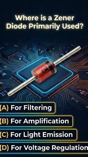 Where is a Zener diode used? #diode #diodeapplications #zenerdiode #electronic