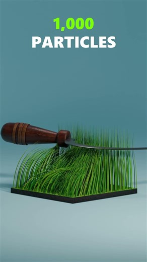 1 vs 100,000 Grass Blades in Blender #blender #blendersimulation #blendercommunity #blender3d