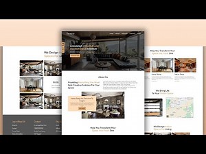 Build A Responsive Interior Design Website using HTML CSS and JavaScript