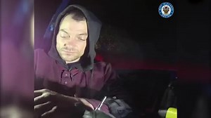 Moment triple murderer is caught by armed police