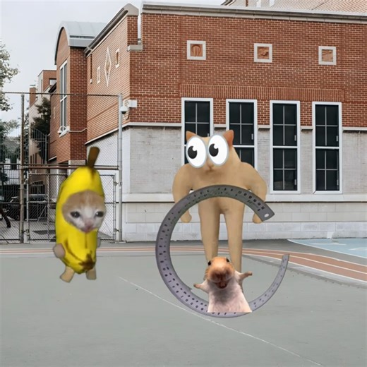 Baby Banana Cat School Day 😺❤️ #catmemes #cat #shorts #fyp #bananacat