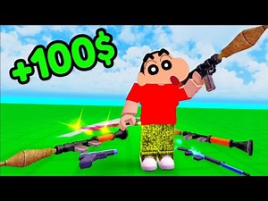 SHINCHAN MAKE and SELL WEAPON in ROBLOX