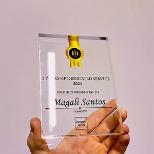 Personalized Acrylic Award Plaque: Custom Corporate Employee Recognition - Etsy