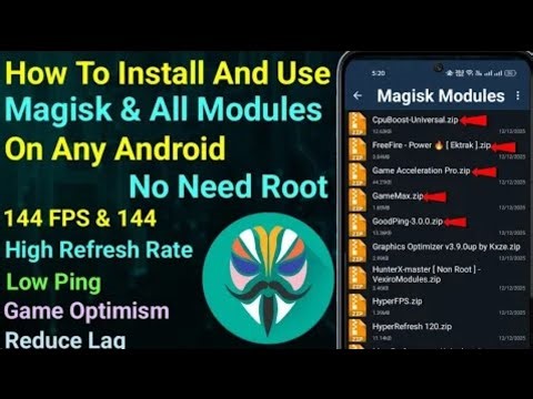 How to install and use magisk module without root#androidapp #app