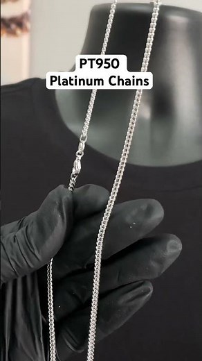 4 Platinum chains showing you guys the ends up close #platinum #chains