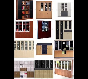 Cheap Wooden File Cabinet, Office 2 Doors Filing Cabinet 2 Doors Bookcase Bookshelf