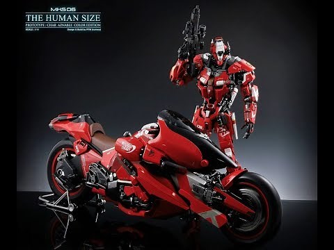 Amazing Transformers Custom Motorcycles THE RED GUNDAM - Wonderful Motor Robot