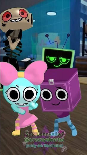 Poppy and Boxten When They Got Into Mains Run • Bang Bang Bang #dandysworld #animation
