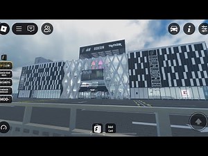 Riding all the elevators at the forum shopping mall in Roblox.