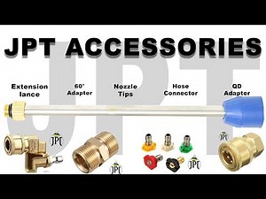 Pressure washing accessories from JPT
