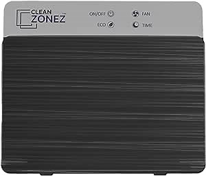 Air Filtration System by Clean Zonez with Built-in HEPA Air Filter and UV-C Light - Monitor Air Quality in Real Time - Includes Filter and Wall Mount Bracket