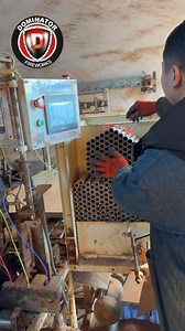 Behind the scenes look in the factory of fusing and assembling cakes. This machine speeds up the process to get production done. It does have some limitations like no fanned shots. | Dominator Fireworks