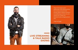 Live streaming and talk radio - HTML Template by Nicepage