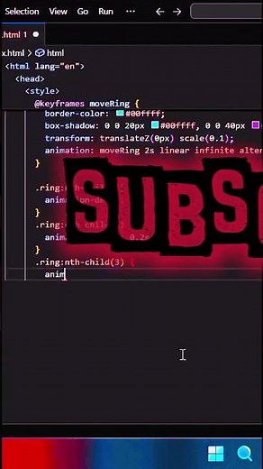 🚀 EPIC 3D Cyber Tunnel Spin! ⚡ #shorts #coding #programming #css #htmlcss #creativecoding #frontend