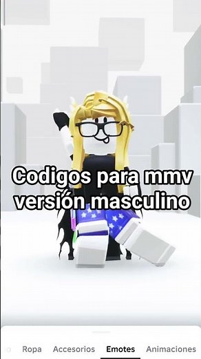 codigos para mmv versión masculino