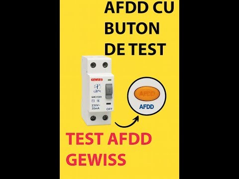 Test AFDD Gewiss: Simulare Arc și Buton de Test în Acțiune #AFDD #Gewiss #TestAFDD # ARC