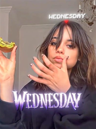 Wandinha fez isso Fora das Câmeras 😍💖 #wandinha #wednesday #edits