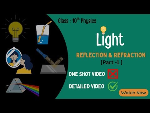 Light Reflection And Refraction | Class 10th Physics Lecture 1